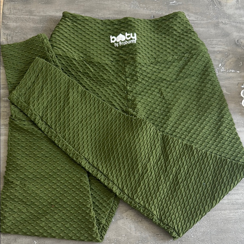 Booty by Brabants Olive Textured Leggings